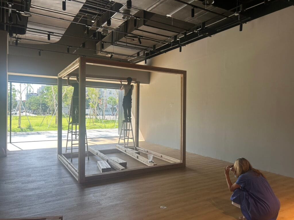 台湾の茶室の作業風景1